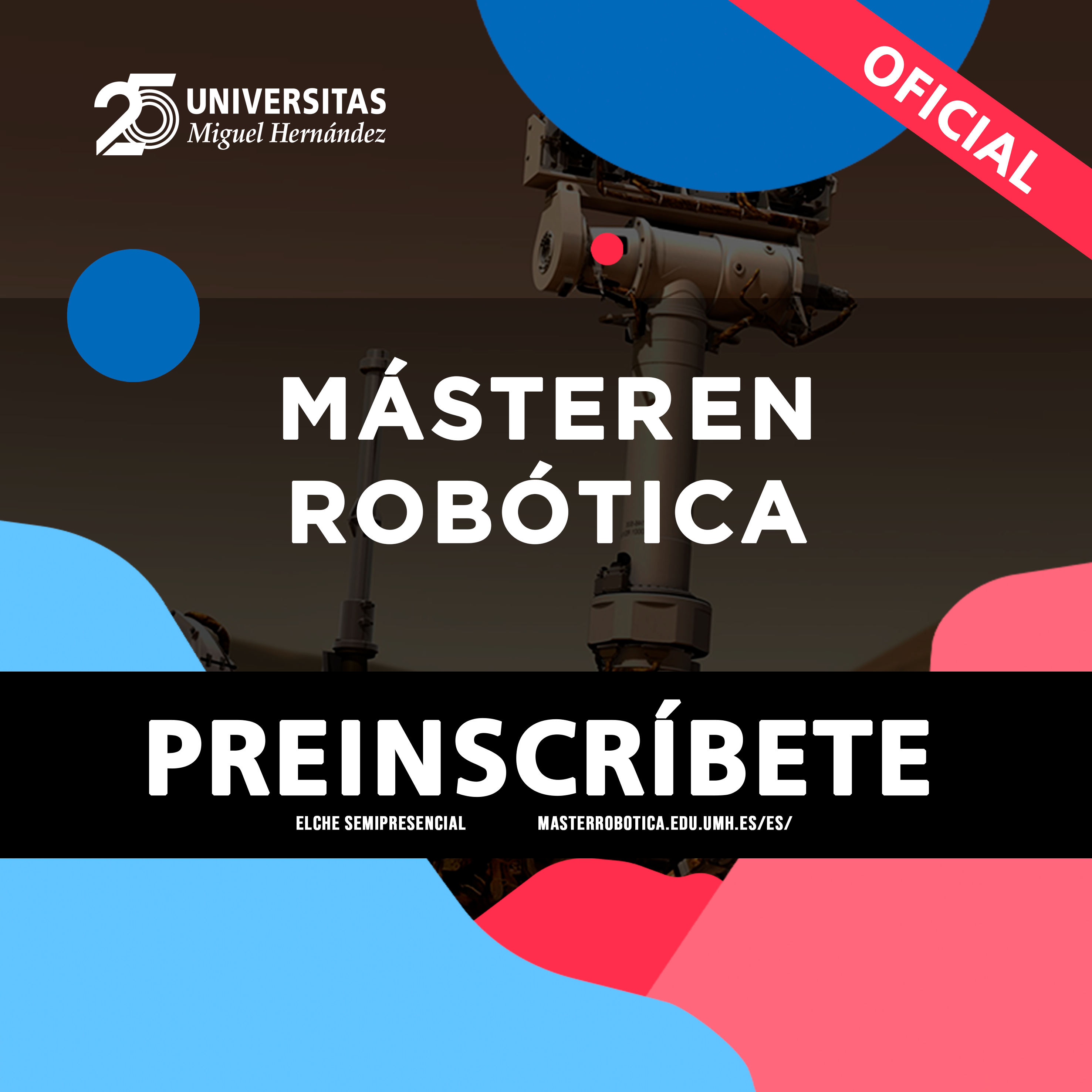 (Español) Abierto el plazo de preinscripción al Máster de Robótica